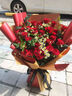 幽客玉品鲜花速递红玫瑰花束表白送女友老婆生日礼物全国同城配送 33朵红玫瑰—新款花束 实拍图