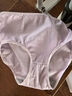 高腰内裤女士内裤纯色高腰内裤收腹大码中老年妈妈内裤裤头四季款 紫色 1条 XL 【130-165斤】 实拍图