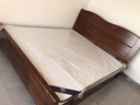 麦娅月实木床 胡桃木实木床中式双人床简约家用主卧婚床实木大床 胡桃木床+1柜+8cm乳胶棕垫 1800*2000mm框架款 实拍图