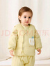 童泰（TONGTAI）婴儿马甲秋冬季纯棉夹棉儿童衣服男童女童外出上衣坎肩马夹 黄色 100 实拍图