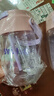儿童透明大容量便携吸管杯旅行高颜值女生随身杯 2个【茶隔+吸管+提手】 600ml 实拍图
