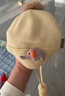 柠檬宝宝婴儿帽子护耳毛线帽宝宝儿童帽子保暖防风 卡德大象米 48-52 实拍图