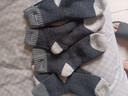 FitonTon4双羊毛袜男士中筒袜秋冬季加绒加厚雪地袜保暖毛圈厚袜子长袜 实拍图