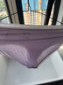 全棉时代女士内裤纯棉性感内裤女蕾丝三角裤 深绛紫+风铃紫+轻粉紫 165 实拍图