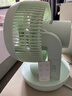 amadana空气循环扇家用非静音电风扇摇头台式电扇涡轮对流大风力台扇办公室宿舍桌面小风扇 FC013DR薄荷绿 实拍图