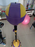 创步（CHUANGBU）拳击训练器速度球家用成人儿童立式沙袋击打回弹躲闪球解压反应靶 【黄紫-加强款】12吸盘/防爆球体 实拍图