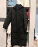 鸭鸭（YAYA）反季羽绒服男女同款冬季长款过膝加长加厚情侣款极寒外套新国标D 黑色-女-YE2B625241Z S /155 实拍图