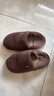 京东京造【温暖御寒】软弹秋冬家居棉拖鞋室内保暖棉拖鞋男士深咖色42-43 实拍图