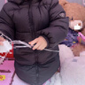 笛莎（DEESHA）童装女童和暖系列三防中长版防寒儿童羽绒服2025冬季新款女宝外套 黑色 110 实拍图