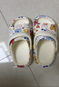 巴布豆儿童拖鞋男童女童洞洞鞋沙滩鞋宝宝凉鞋幼儿凉拖夏季 米白新170码 实拍图