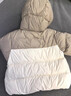 巴拉巴拉童装婴儿羽绒服男童女童宝宝外套冬季儿童上衣萌 奶白10501 110 充绒量68g 实拍图