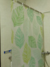 韩娜（Hanna）浴帘布浴室隔断帘洗澡帘免打孔套装卫生间窗帘门帘淋浴防水防霉 芭蕉叶（保暖防水-防霉不透） 单帘80宽*180高+挂环（不含杆） 实拍图