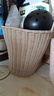 优勤（YOUQIN） 脏衣篮仿藤编脏衣篓脏衣服收纳筐家用衣篓放衣框衣物收纳神器 米白色-高42cm 实拍图