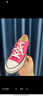 匡威（Converse）官方 All Star男女低帮帆布鞋西瓜红玫红色A06569C A06569C 36.5 实拍图