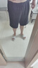 优衣库高弹力休闲短裤男装女装宽松运动裤起居裤可外穿475827 09 黑色 2XL 实拍图