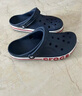 卡骆驰（CROCS）洞洞鞋贝雅卡骆班轻便耐磨一脚蹬休闲鞋|205089 深蓝/辣椒红-4CC 46 /47(300mm) 实拍图