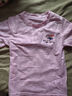 迪士尼女童速干衣2026夏透气运动短袖t恤儿童网眼短袖PBZPY0027 粉120 实拍图