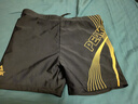 匹克泳裤男士泳衣抗氯舒适平角速干温泉度假专业游泳裤黑金 XL 实拍图