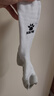 卡尔美（KELME）中筒袜防滑硅胶袜加厚毛巾底足球袜篮球袜跑步袜子男女 白黑均码 实拍图