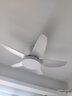 雷士（NVC）风扇灯北欧ABS大扇叶LED吊扇灯客厅卧室餐厅遥控定时吸顶开直叶扇 荐！展翼42寸/三色光/6档调风 实拍图