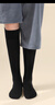 浪莎袜子女过膝袜棉袜微压显瘦JK高筒配靴子女士长袜黑色小腿中长筒袜 实拍图