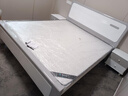 德满居 床 实木床 床现代简约 双人床白色北欧主卧轻奢全实木床婚床 静音床+护脊椰棕床垫（10cm)+2柜 1.8米*2.0米满铺床板 实拍图