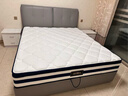 芝华仕（CHEERS）五星皮床现代主卧室大床双人真皮储物软包吐司床加床垫C265灰1.8m 实拍图