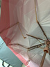 京东京造 钛银秒叠木柄伞 钛银遮阳伞晴雨伞防紫外线防晒伞折叠 粉色 实拍图