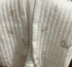婧麒（JOYNCLEON）婴儿保暖连体衣秋冬季宝宝夹棉衣服哈衣新生儿空气棉睡衣爬服 斜开活力小兔 59cm 实拍图