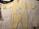 全棉时代双面柔感纯棉婴儿连体衣服新生儿男女宝宝四季 黄+地图59码 晒单实拍图