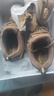 骆驼（CAMEL）户外登山鞋男 耐磨徒步鞋牛皮户外鞋 A63202a6015 棕色 39 实拍图