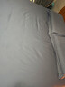 康尔馨【希尔顿四件套】 五星级酒店100支轻奢裸睡纯棉贡缎床上用品 【希尔顿同款100S】雾霾蓝 1.8m 床单款 （被套220*240cm） 实拍图