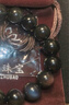 石玥珠宝精品12mm彩虹眼天然黑曜石手串本命年转运珠水晶手链男女士款 实拍图