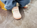 泰兰尼斯冬季学步鞋加绒保暖男宝宝鞋子女童婴儿鞋软底机能鞋白/粉23 实拍图