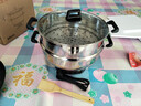 惠当家（Hui Dang Jia）电锅多功能电热锅电炒锅家用电蒸锅一体电煮锅加厚304不锈钢电火锅G08-34国家补贴 实拍图