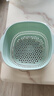 美厨（maxcook）洗菜篮沥水篮 塑料双层洗菜盆盆筛盆子滤水篮1盆1筛 绿小MCPJ4567 实拍图