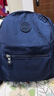 双星双肩包女士背包百搭尼龙牛津布妈咪户外出行旅游小背包 深蓝色 实拍图