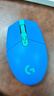 罗技（G）G304 LIGHTSPEED无线鼠标 游戏鼠标 轻质便携 鼠标宏 绝地求生FPS英雄联盟吃鸡 生日礼物 蓝色 实拍图