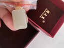 周大生金镶玉18k金吊坠女和田玉平安如意无事牌挂坠新年礼物送妈妈女友 实拍图