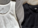 马登工装美式棉背心男健身运动老头汗衫无袖t恤跨栏重磅螺纹坎肩打底 黑色 【拍2件减5元/男士背心】 XL （修身版型，可拍大一码） 实拍图