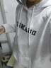卡图弛美式vintage重磅中山卫衣男秋冬季宽松潮流高街连帽衫外套上衣服 白灰色-加绒 L 实拍图