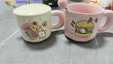 少女心小熊马克杯可爱奶fufu卡通家用带盖水杯送姐妹朋友生日礼物 粉蝴蝶小熊【杯+勺】 1个 320ml 实拍图
