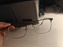 WAN XIN防蓝光眼镜框配近视镜片送男女时尚金属TK1 9051黑金 配万新1.60较薄非球面树脂镜片 实拍图