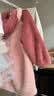 红豆居家（Hodohome）儿童睡衣女童冬季法兰绒保暖家居服女孩加绒加厚睡袍浴袍700粉120 实拍图