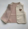 巴拉巴拉童装加绒马甲2025冬装婴儿背心羊羔绒两面穿宝宝外套209425101203 实拍图