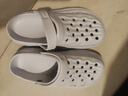 男士外穿EVA拖鞋男沙滩鞋居家凉拖女拖鞋软底一字拖洞洞鞋凉拖鞋 灰色 42 -43【尺码偏小】 实拍图