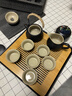 京东京造 茶具整套 功夫茶具陶瓷套装茶壶茶杯茶盘【黑陶提梁壶】 12件套  实拍图
