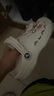卡骆驰（CROCS）洞洞鞋贝雅男鞋女鞋轻便耐磨一脚蹬拖鞋休闲鞋|10126 白-100 37 /38(230mm) 实拍图