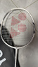 YONEX尤尼克斯羽毛球拍天斧进攻高磅全碳素进阶AX10白粉红已穿线附手胶 实拍图