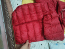 嘟嘟家宝宝羽绒服冬季轻薄儿童白鸭绒保暖男童连帽外套冬装童装 红色110 实拍图